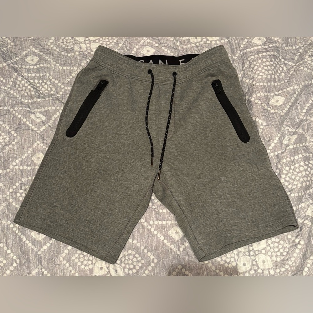 American Eagle Outfitters Gray Athletic Shorts with Elastic Waistband